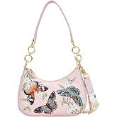 Anuschka Women's Original Hand-Painted Genuine Leather Small Convertible Hobo