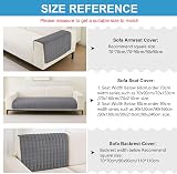 GKXLH Soft Flannel Sofa Covers 70x150cm Non-Slip 1/2/3 Seater Grey view 2