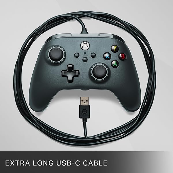 POWERA WIRED CONTROLLER FOR XBOX SERIES X|S – BLACK, GAMEPAD, WIRED VIDEO GAME CONTROLLER, GAMING CONTROLLER, WORKS WITH XBOX ONE AND WINDOWS 10/11