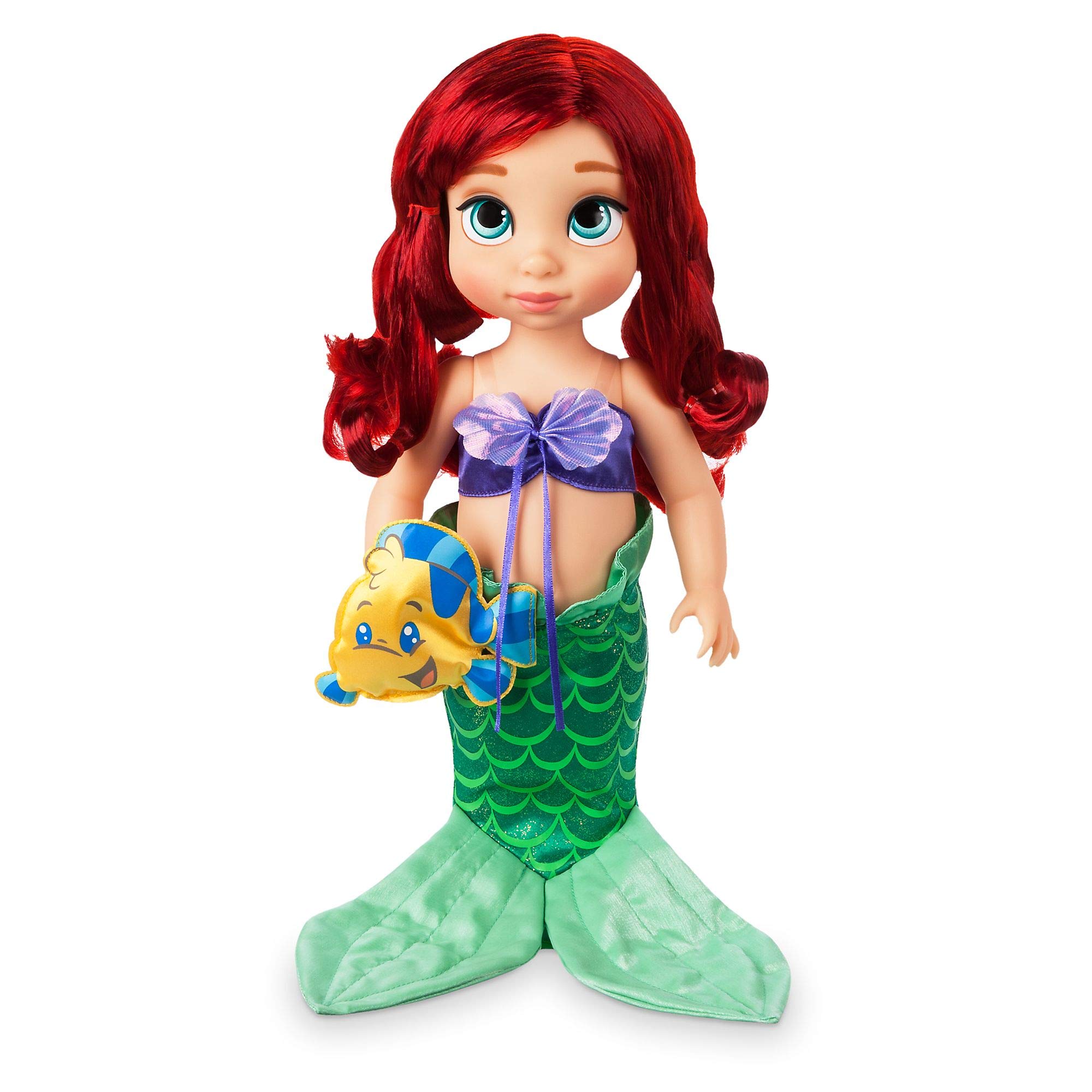 Disney Store Official Ariel Doll Animator Collection, The Little Mermaid, 39cm/15”, Realistic Rooted Hair & Outfit, Collectible Toddler Doll Suitable for Ages 3+