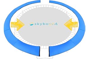 SkyBound Universal Replacement Trampoline Safety Pad - Spring Cover Fits 8ft 10ft 12ft 14ft 15ft Frames - Comfortable, Long Lasting, and Water-Resistant