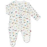 Magnetic Me Footie Pajamas Soft Modal Baby Unisex Sleepwear Quick Magnetic Fastener Sleeper ABC Love 0-3 Months