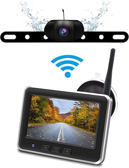 Amazon Com Wireless Backup Camera Monitor Kit Ip68 Waterproof