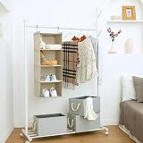 BrilliantJo Hanging Closet Organizer 4 Shelves Beige 31.5 x 12 x 12 in view 2