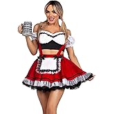 Leg Avenue Womens 2 Pc Beerfest Babe Costume Dress Halloween Costume for Women
