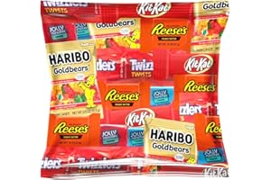 OKIDA Assorted Christmas Chocolate & Candy - Twizzlers, Resse's, KitKat, Joly Ranchers & Harribo - Individualy Wrapped Candy (2 LB)