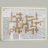 Coloch 1000PCS Wood Letter Tiles A-Z Spelling Games Phonics DIY Crafts Natural view 6