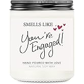Engagement Gifts for Couples, Engagement Candle, Gift for Newly Engaged Couples, Lavender Scented Candles, Engaged Gifts for Her, Women, Bride to be, Fiance