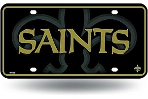 Rico NFL New Orleans Saints Metal Tag License Plate