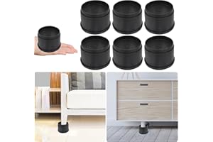 MYMULIKE Bed Risers 2 Inch Set of 6 Pieces,Furniture Risers Bed Lifts Risers,Adjustable Bed Frame Risers,Heavy Duty Bed Lifts Risers for Table, Sofa, Couch, Desk