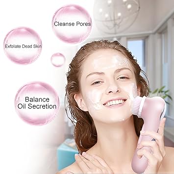 Upscale Ultrasonic Facial Brush -Advanced 3 Speed Sonic Electric Exfoliating Deep Facial Cleansing System