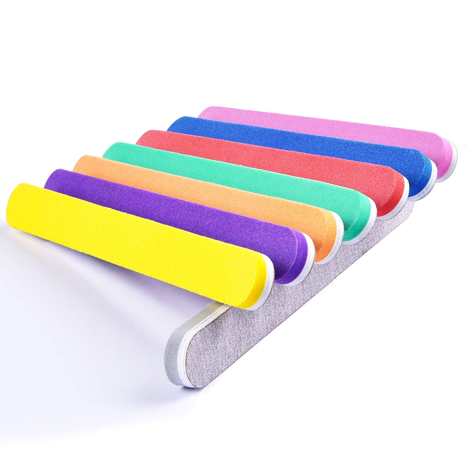 Nail Files and Buffers, TsMADDTs Professional Manicure Tools Kit 8pcs Nail File Set, Sanding Buffer and 100 Grit File Double Surfaces 2 in 1 Nail Tools : Beauty