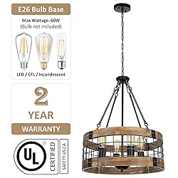 ACNKTZ Farmhouse Rustic Chandelier Light