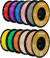 Kingroon PLA 3D Printer Filament Bundle 1.75mm 10kg Yellow Blue Green