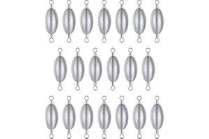 THKFISH Fishing Weights Inline Weights Trolling Sinkers Swivel Weights Quick Set Up Lead Fishing Sinker with Inner Swivel
