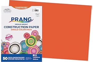 Pacon Sunworks Papier de construction, 30,5 x 45,7 cm, orange, 50 feuilles