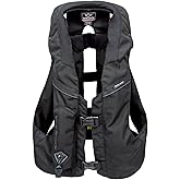 Hit-Air Original Air Bag, Harness, MLV Model, Adjustable Vest, Unisex, Motorcycle, Equestrian Safety, Airbag Vest, Black - Reflective