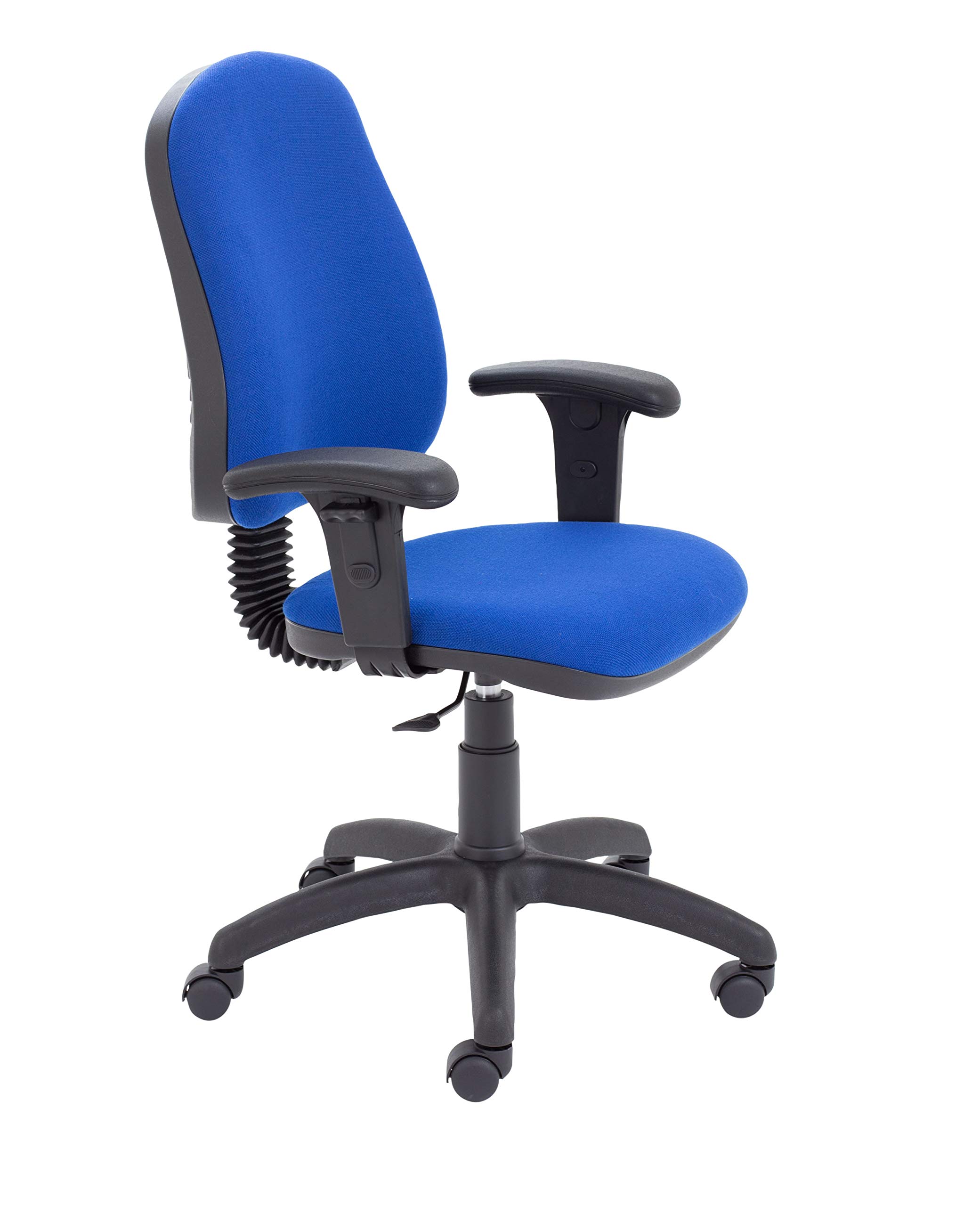 Office Hippo High Back Swivel Desk Chair, Ergonomic Home & Office Chair With Height Adjustable Seat, Arms & Backrest For Extra Comfort, Computer Chair For Daily Use - Royal Blue