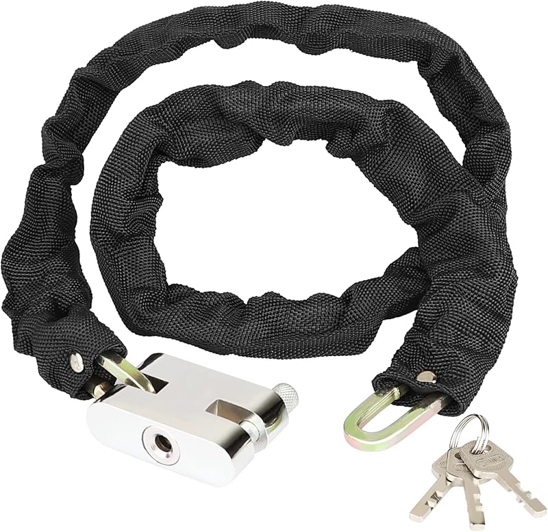 Diyife Heavy Duty Bike Lock 0.9m Anti-Theft Chain with 3 Keys Weatherproof