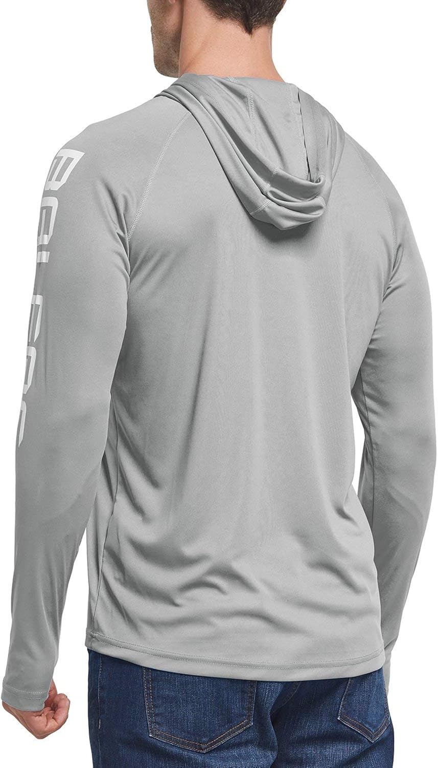 BALEAF Men's UPF 50+ Sun Protection Hoodie Long Sleeve SPF/UV Dri Fit Lightweight Fishing Workout Thumbholes Shirt: Clothing
