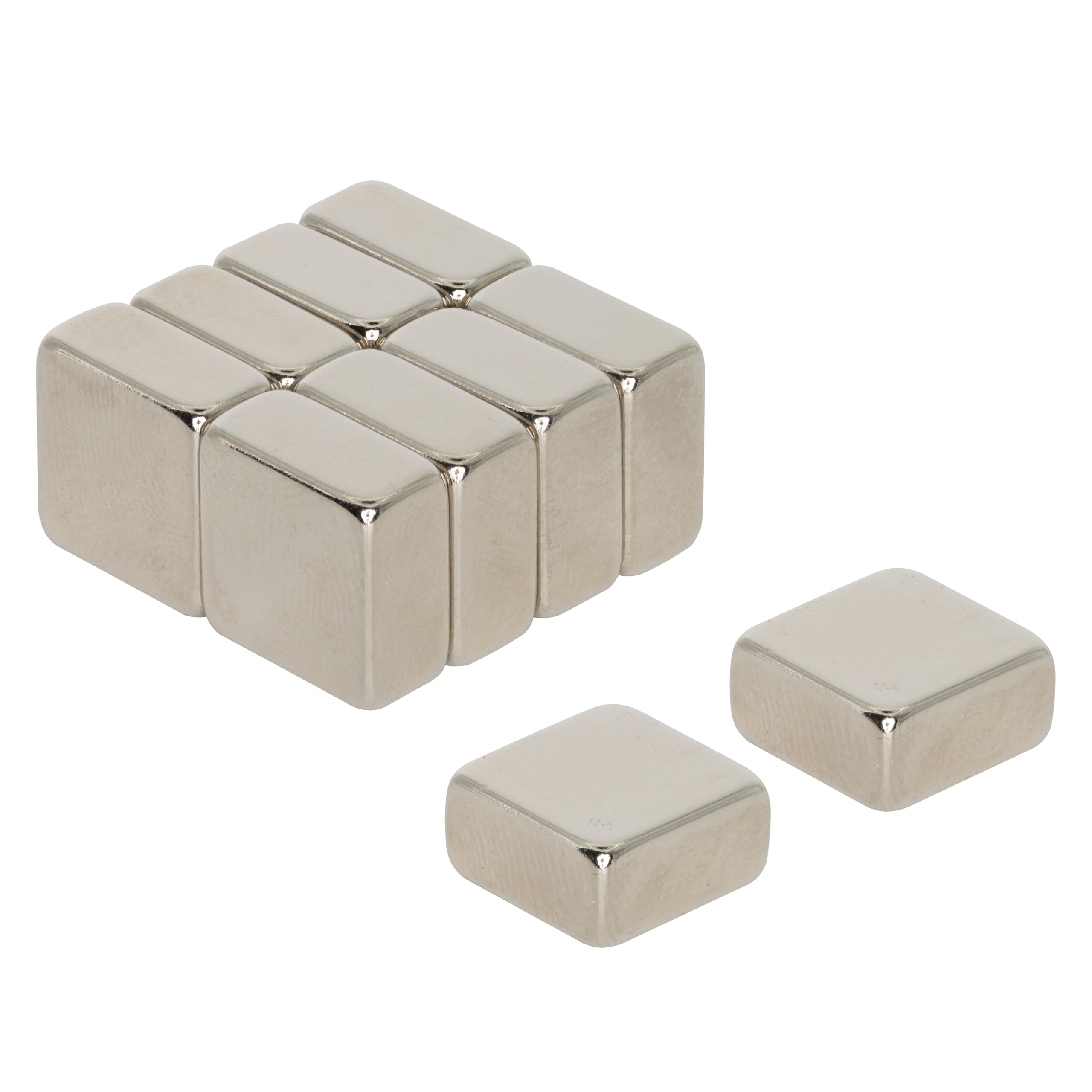 N42 Neodymium Magnet for Arts, Crafts, Model Making, DIY, Hobbies, Office and Home - 10mm x 10mm x 5mm thick - 3.5kg Pull - Pack of 10