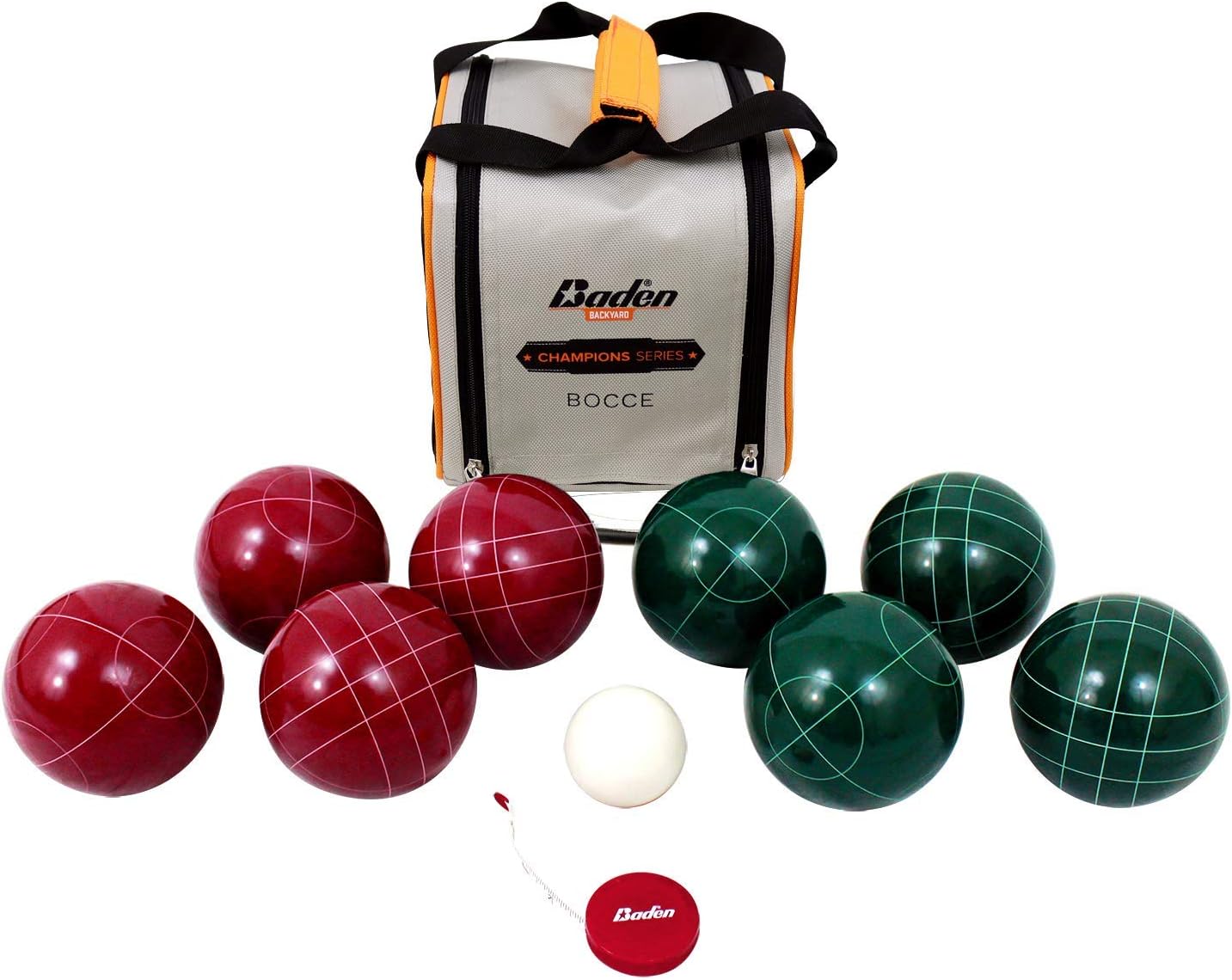 Baden Bocce Ball Set with Carry Case and Measuring Tape - Various Sizes