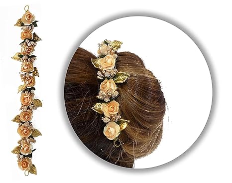 Buy Boxo Traditional South Indian Gajra For Hair Bun Decoration