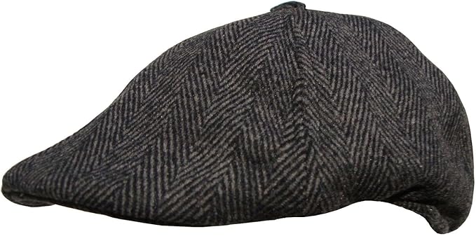 flat cap with button