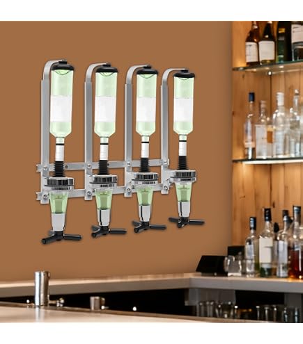 Amazon.com: Barbarian Liquor Dispenser For Home Bar 3/4/6 Bottle