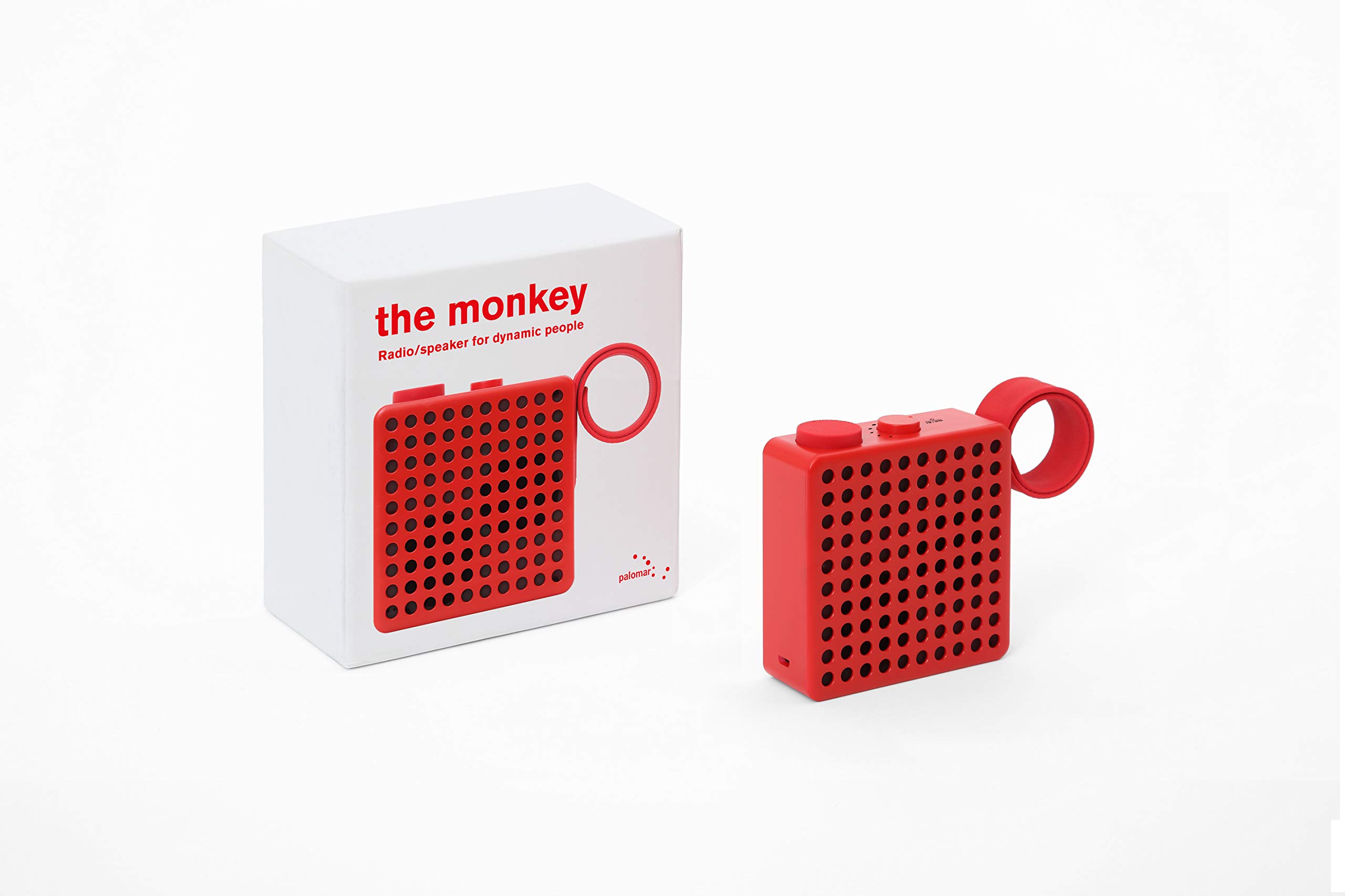 The Monkey Radio/Bluetooth Speaker (Red) - Palomar