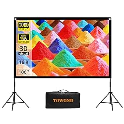 Projector Screen and Stand, Towond 100 inch