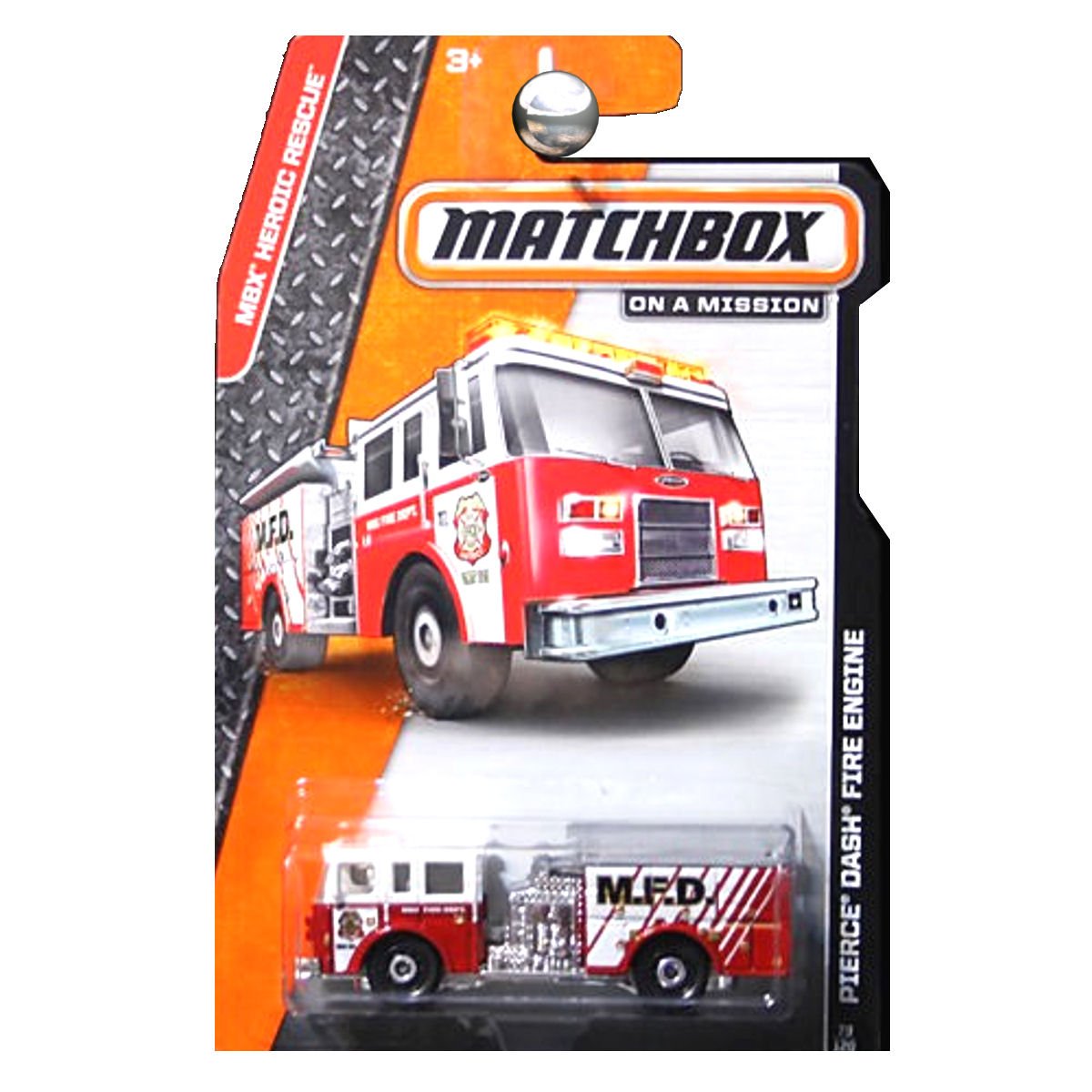 Matchbox, 2015 MBX Heroic Rescue, Pierce Dash Fire Engine [Red] 62/120