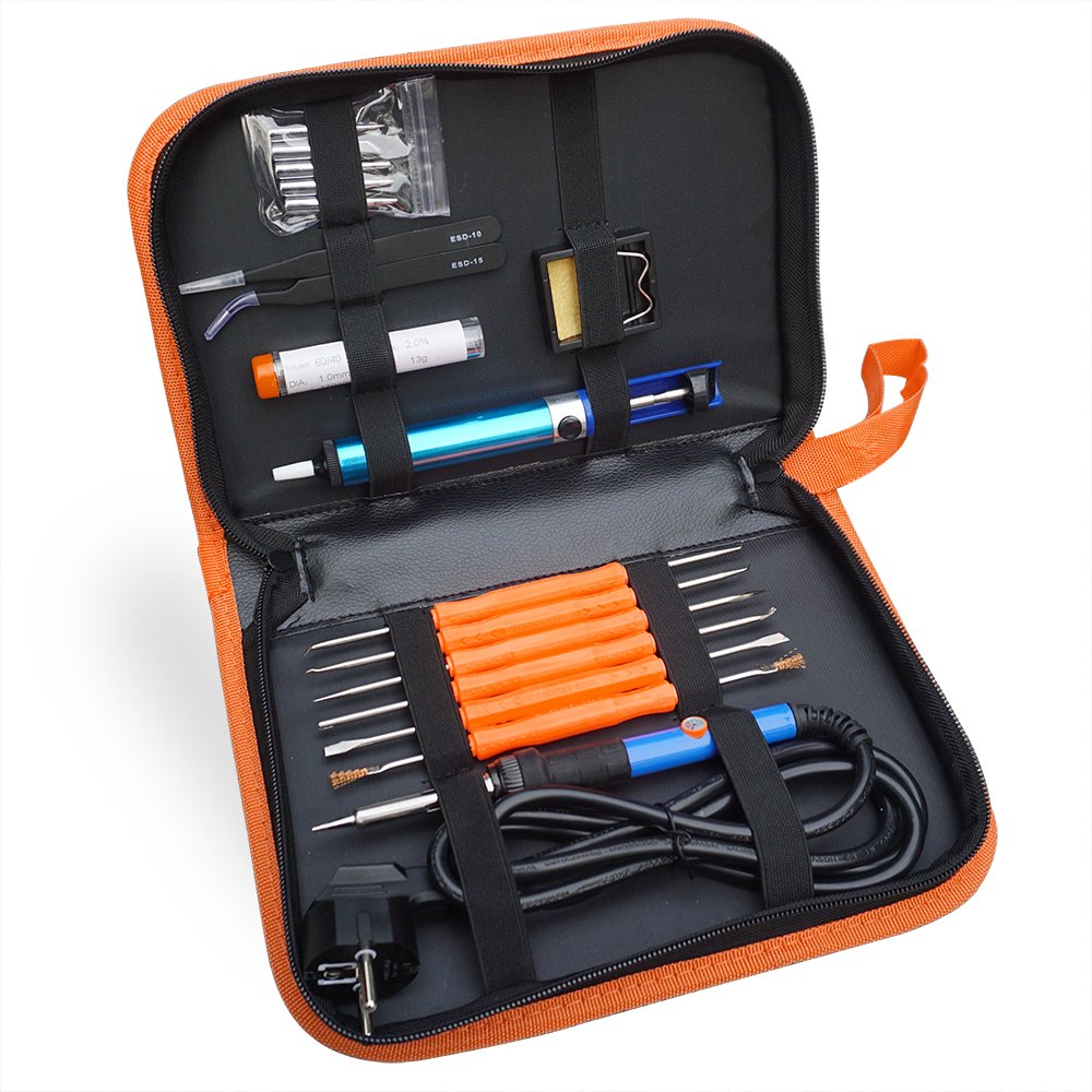 TiGree Kit del Soldador Eléctrico W V Soldador de estaño de Temperatura