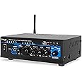 Pyle Home Bluetooth Audio Power Amplifier 2X120 Watt- Portable 2 Channel Surround Sound Stereo Receiver w/ USB - Amplified Subwoofer Speaker, CD DVD, MP3, iPhone, Phone, Theater, PA System - PTAU45.5
