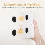 Giantree 4Pcs Magnetic Remote Control Holder Wall Mount - Black view 7