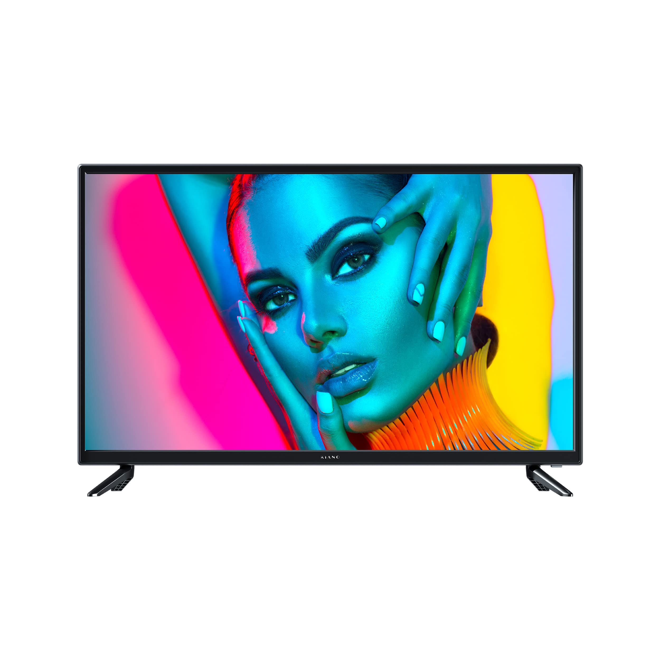 Kiano-Slim-TV-Smart-Televisores-40-Pulgadas-100cm-LED-Full-HD-1080p-TV-FHD-Android-TV-Netflix-HBO-YouTube-PrimeVideo-Bluetooth-WiFi-Miracast-3-HDMI-USB-Dolby-Audio-Triplo-Tuner-DVB-T2-Negro