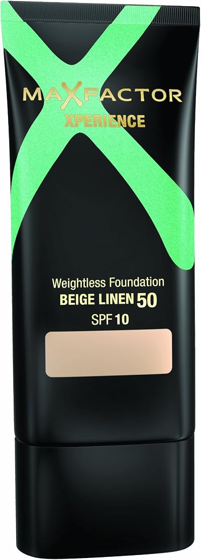 Max Factor Xperience SPF10 Weightless Foundation 50 Beige Linen Flawless