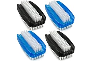 YLIJXQC Nail Brush for Cleaning Fingernails Hand Fingernail Scrub Brush Two Sided Soft Stiff Bristles Scrubber Brushes for Cleaning Hand and under Nails,4 PCS