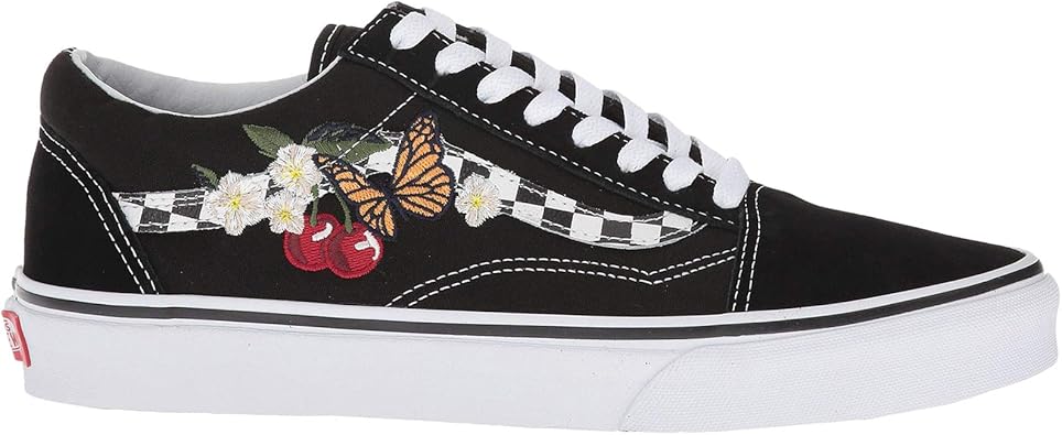 vans checkered flowers