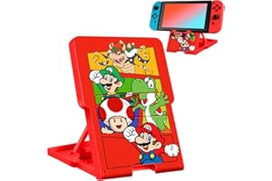 Oqplog Switch Stand for Nintendo Switch/OLED Cute Holder for Boys Kids Girls Teens Cartoon Kawaii Anime Design Portable Foldable Compact Angle Adjustable Gaming PlayStand Accessories,Long