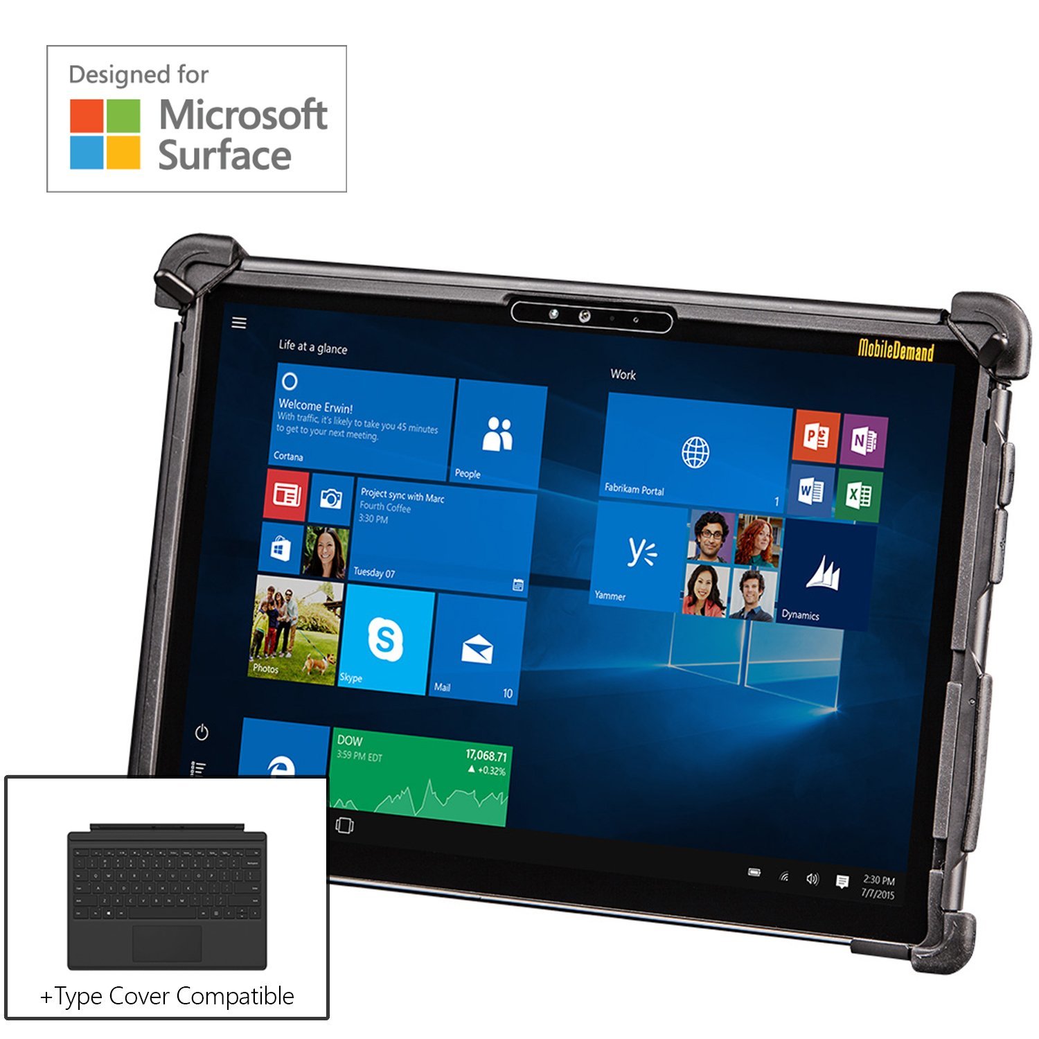 MobileDemand Military DropTested Premium Rugged Case for Microsoft