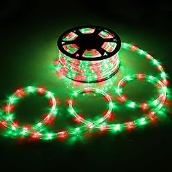 50ft LED Rope Lights Outdoor, 360 LED Connectable