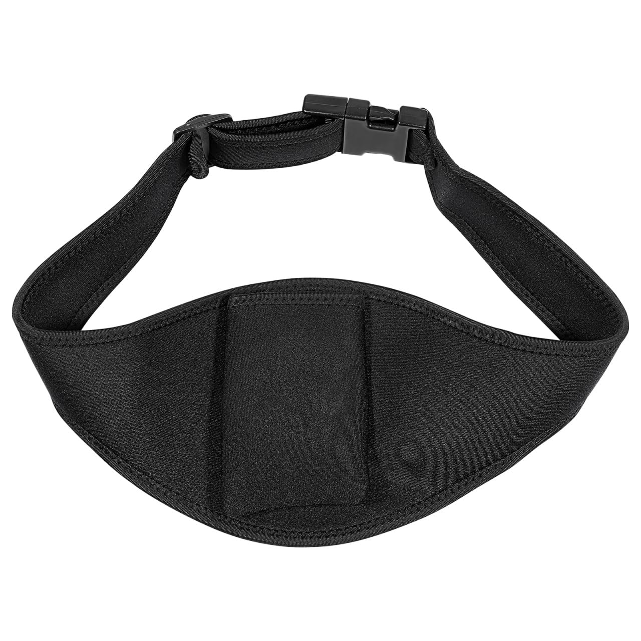 Microphone Belt Holder Fitness Waist Bag Phone Fanny Pack Home Gym Sports Carrier Pouch for Fitness Instructors Speakers (Black)