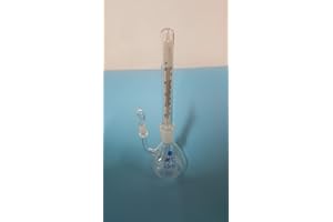 beyondsupply-Lab Glass Specific Gravity Bottle Pycnometer 25ml Thermometer New