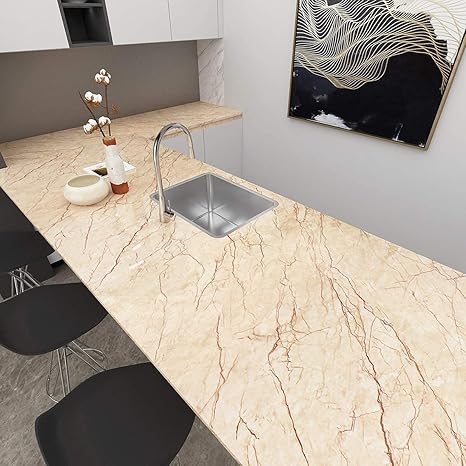 Amazon Co Jp Livelynine カウンタートップコンタクトペーパー 取り外し可能な壁紙 ピールアンドスティック キッチンカウンタートップカバー 装飾ウォールペーパー 自己粘着大理石デスク バスルームカウンタートップ 防水 15 8x78 8インチ Diy 工具 ガーデン