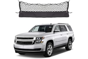 OMOCYRA Envelope Style Cargo Net Compatible with Chevrolet Chevy Tahoe, GMC Yukon New 2025 2024 2023 2022 2021 2020 2019 2018 2017 2016 2015 Upgraded SUV Trunk Premier Car Rear Tailgate Netting