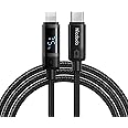 McDodo New Power Display USB C to Lightning Cable,PD 36W Synchronous Display of Mobile Phone Power Fast Charging Cord for iPhone 14 13 12 Pro Max 11 X XS XR 8 Plus,AirPods Pro,iPad 9 8 7 6 5(Black)