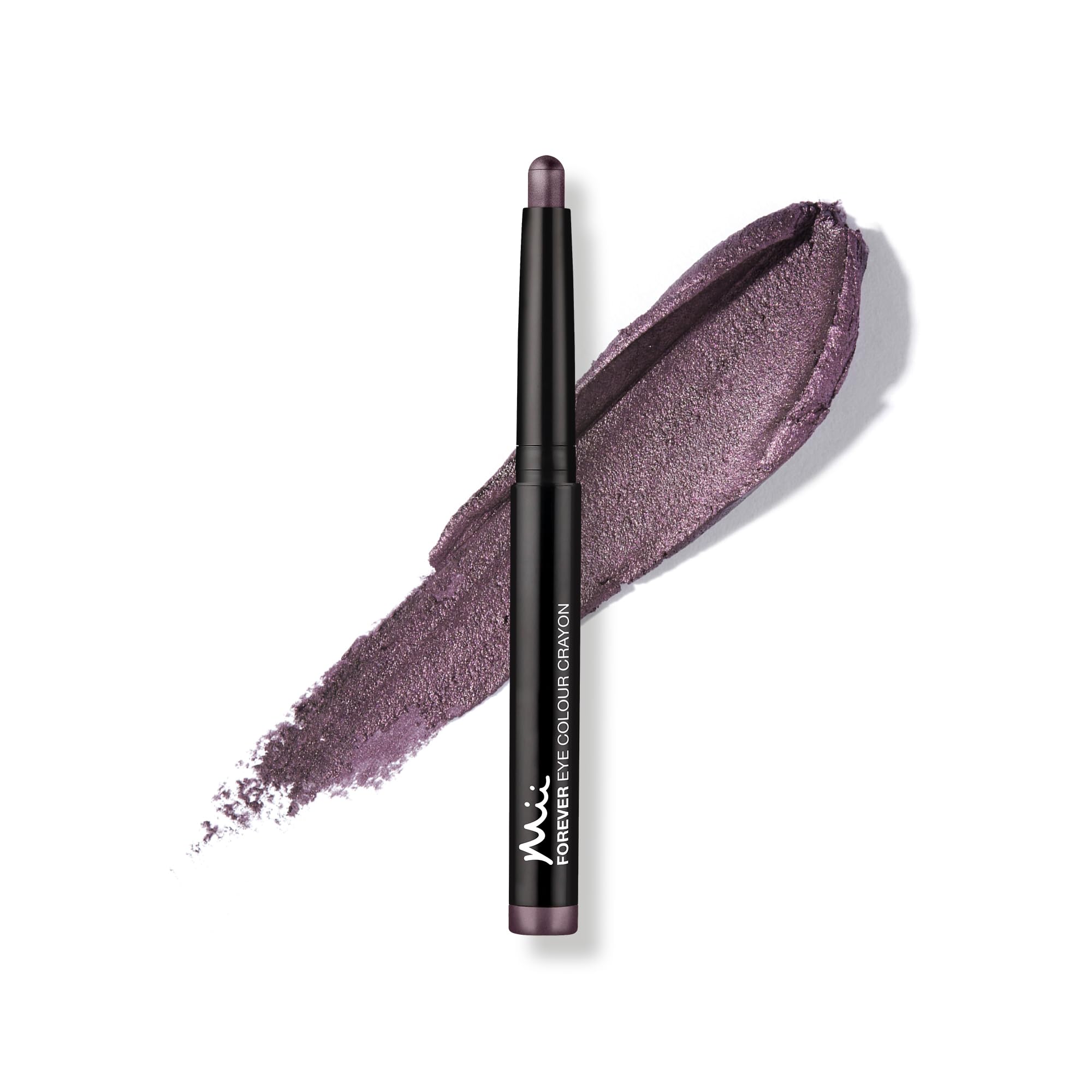 Mii Cosmetics Forever Eye Colour Crayon | Long-Lasting Cream Eyeshadow Stick | Highly Pigmented & Crease-Resistant | Multipurpose to Shape, Define, & Line Eyes | Metallic Deep Indigo | Indigo