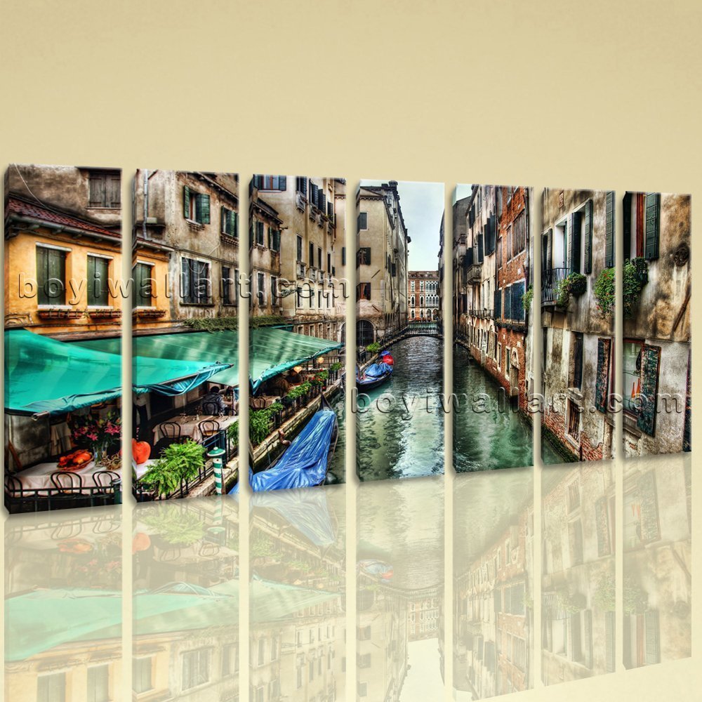 Extra Large Venice Italy Cityscape Wall Art Giclee Printed