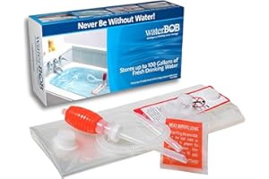 WaterBOB Bathtub Storage Emergency Drinking Water Container, Comes with Hand Pump, Disaster and Hurricane Survival, BPA-Free 